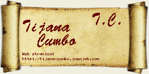 Tijana Cumbo vizit kartica